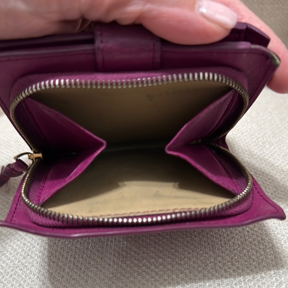 *RARE* Purple Bottega Vaneta Leather Wallet - Picture 9 of 10